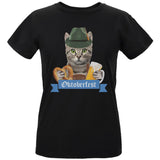 Oktoberfest Funny Cat Womens Organic T Shirt