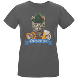 Oktoberfest Funny Cat Womens Organic T Shirt