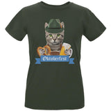 Oktoberfest Funny Cat Womens Organic T Shirt