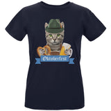 Oktoberfest Funny Cat Womens Organic T Shirt