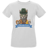 Oktoberfest Funny Cat Womens Organic T Shirt