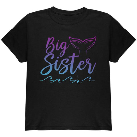 Big Sister Mermaid Tail Ocean Youth T Shirt