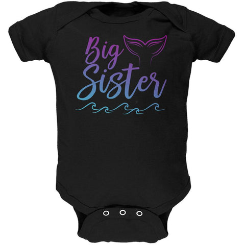 Big Sister Mermaid Tail Ocean Soft Baby One Piece