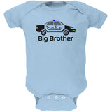 Big Brother Police Car Soft Baby One Piece  front view