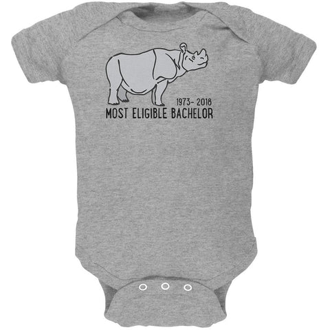 Sudan Last Male White Rhino World's Eligible Bachelor Soft Baby One Piece