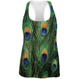 Peacock Feathers All Over Womens Work Out Tank Top