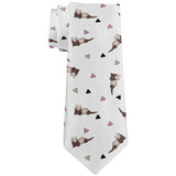 Retro Ferret Pattern All Over Neck Tie