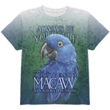Always Be Yourself Unless Blue Hyacinth All Over Youth T Shirt