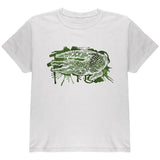 Alligator Swamp Water Splatter Youth T Shirt