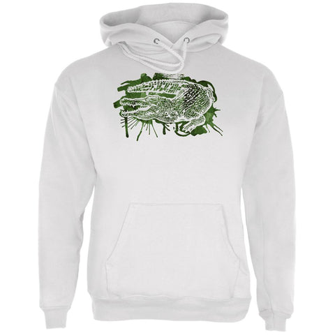 Alligator Swamp Water Splatter Mens Hoodie