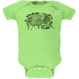 Alligator Swamp Water Splatter Soft Baby One Piece