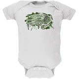 Alligator Swamp Water Splatter Soft Baby One Piece