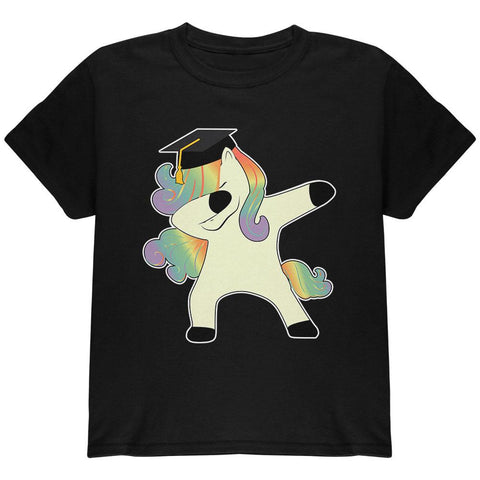 Dabbing Unicorn Graduate Youth T Shirt