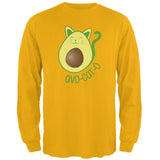 Cinco De Mayo Avocado Cat Avocato Mens Long Sleeve T Shirt front view