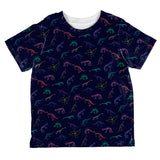 Dino Dinosaur Color Pattern Cute All Over Toddler T Shirt