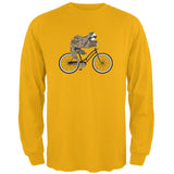 Bicycle Sloth Mens Long Sleeve T Shirt