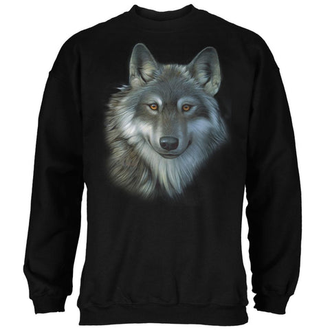 Timber Wolf Face Mens Sweatshirt