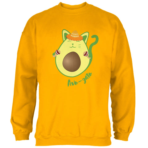 Cinco de Mayo Avogado Avocato Avocado Cat Spanish Mens Sweatshirt front view