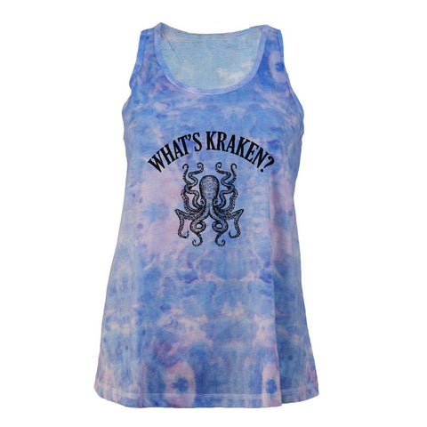 What's Kraken Juniors Tie Dye Tank Top