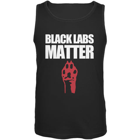 Black Labs Matter Mens Tank Top front view