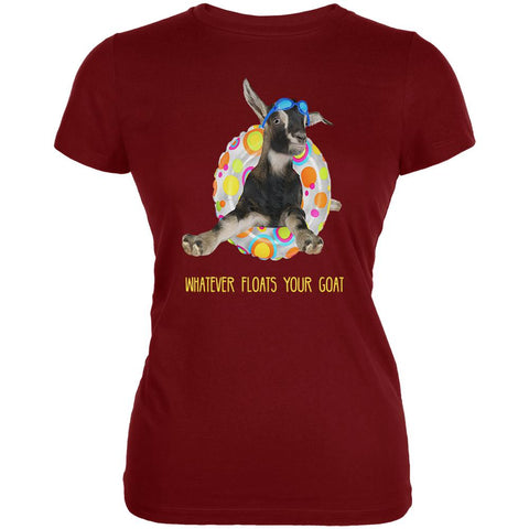 Whatever Floats Your Goat Boat Juniors Soft T Shirt
