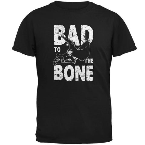 Dinosaur Triceratops Bad to the Bone Mens Soft T Shirt