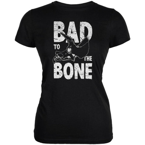 Dinosaur Triceratops Bad to the Bone Juniors Soft T Shirt