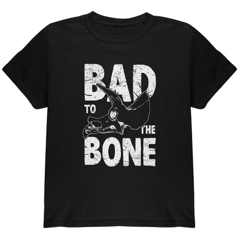 Dinosaur Triceratops Bad to the Bone Youth T Shirt