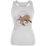 4th Of July Sloth Patriotic Cute Fireworks Juniors Soft Tank Top