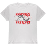 Shark Bloody Feeding Frenzy Youth T Shirt