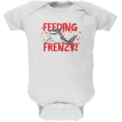 Shark Bloody Feeding Frenzy Soft Baby One Piece