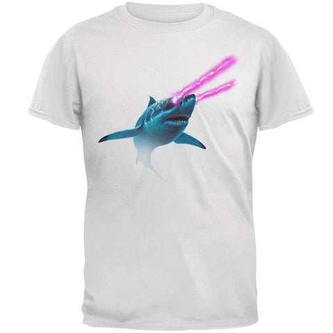 Galaxy Shark Great White Laser Beams Mens T Shirt