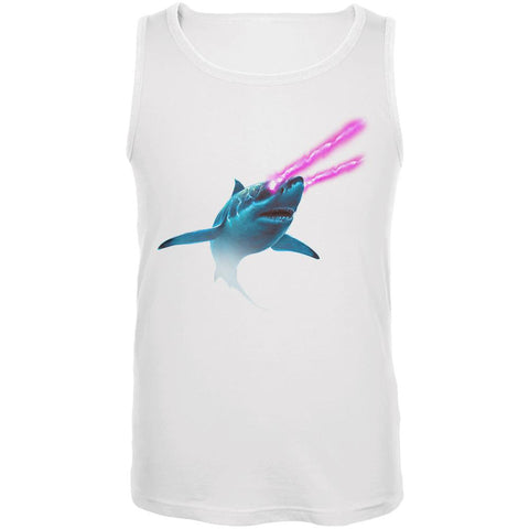 Galaxy Shark Great White Laser Beams Mens Tank Top