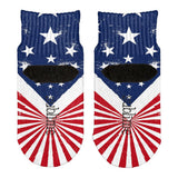 4th Of July Meowica America Patriot Cat All Over Toddler Ankle Socks