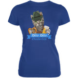 Dilly Dilly Oktoberfest Funny Cat Juniors Soft T Shirt front view