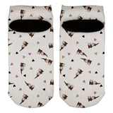 Retro Ferret Pattern All Over Adult Ankle Socks