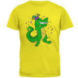 Mardi Gras Dabbing Alligator Jester Mens T Shirt