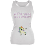 We're Hoping It's A Dabbing Unicorn Juniors Soft Tank Top