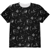 Dinosaur Dino Bones Fossil Pattern All Over Youth T Shirt