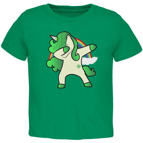 St. Patrick's Day Irish Dabbing Unicorn Toddler T Shirt