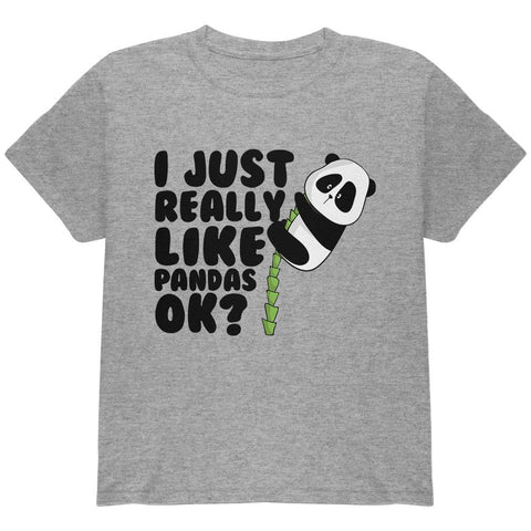 I Just Really Like Pandas Cute Youth T Shirt