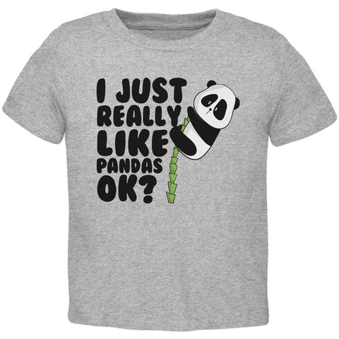 I Just Really Like Pandas Cute Toddler T Shirt