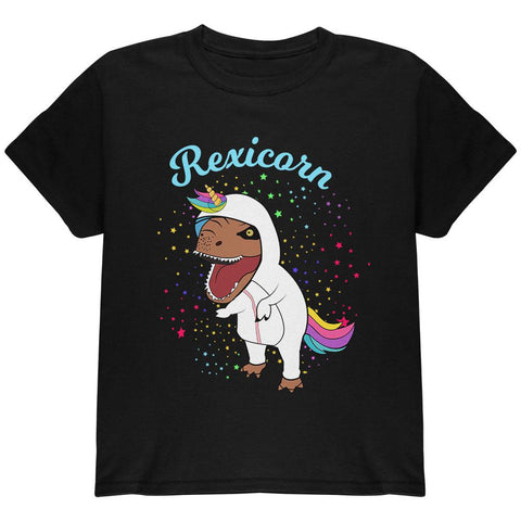 T-Rex Dinosaur in Unicorn Costume Rexicorn Youth T Shirt