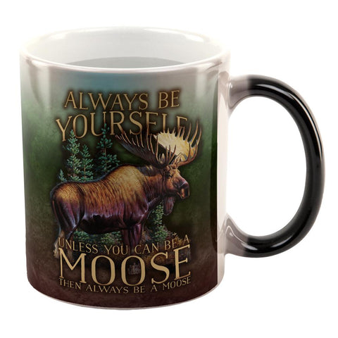 Always Be Yourself Unless Moose All Over Heat Changing Coffee Mug