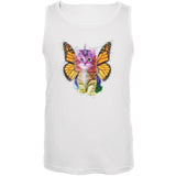 Rainbow Butterfly Unicorn Kitten Mens Tank Top