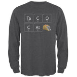 Taco Cat Periodic Table Mens Long Sleeve T Shirt front view