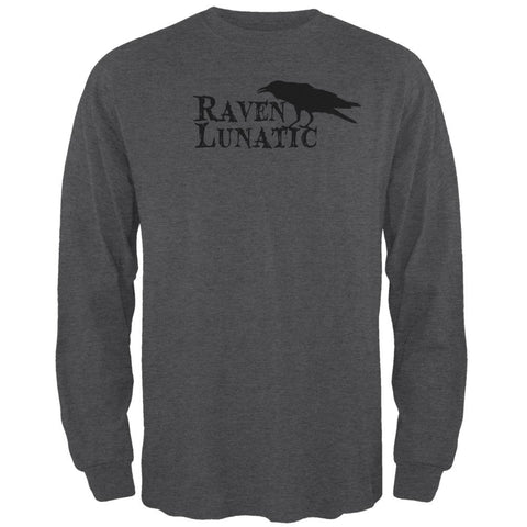 Halloween Raven Lunatic Mens Long Sleeve T Shirt