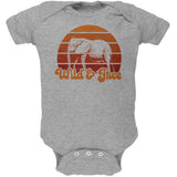 Elephant Wild And Free Retro Sun Soft Baby One Piece