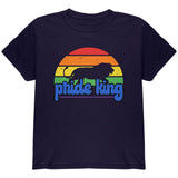 LGBTQ Lion Retro Sun Pride Youth T Shirt