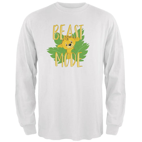 Beast Mode Cute Cheetah Cub Mens Long Sleeve T Shirt